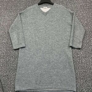 Monologue Sweater Women Extra Large Gray Knit 3/4 Sleeve V Neck XL